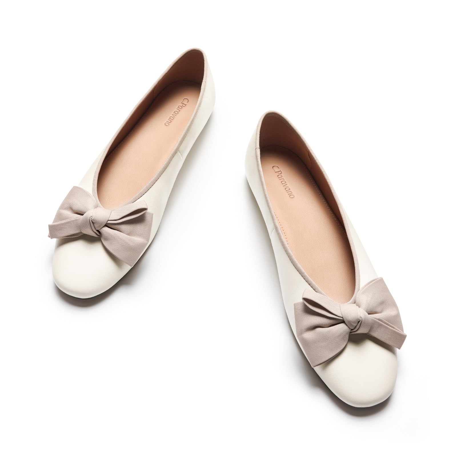 C.Paravano Round Toe Ballet Flats