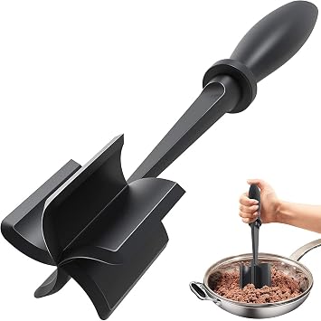 Meat Chopper, Masher Multifunctional Heat Resistant Cookware for Hamburger Minced Meat, Butter, Potato