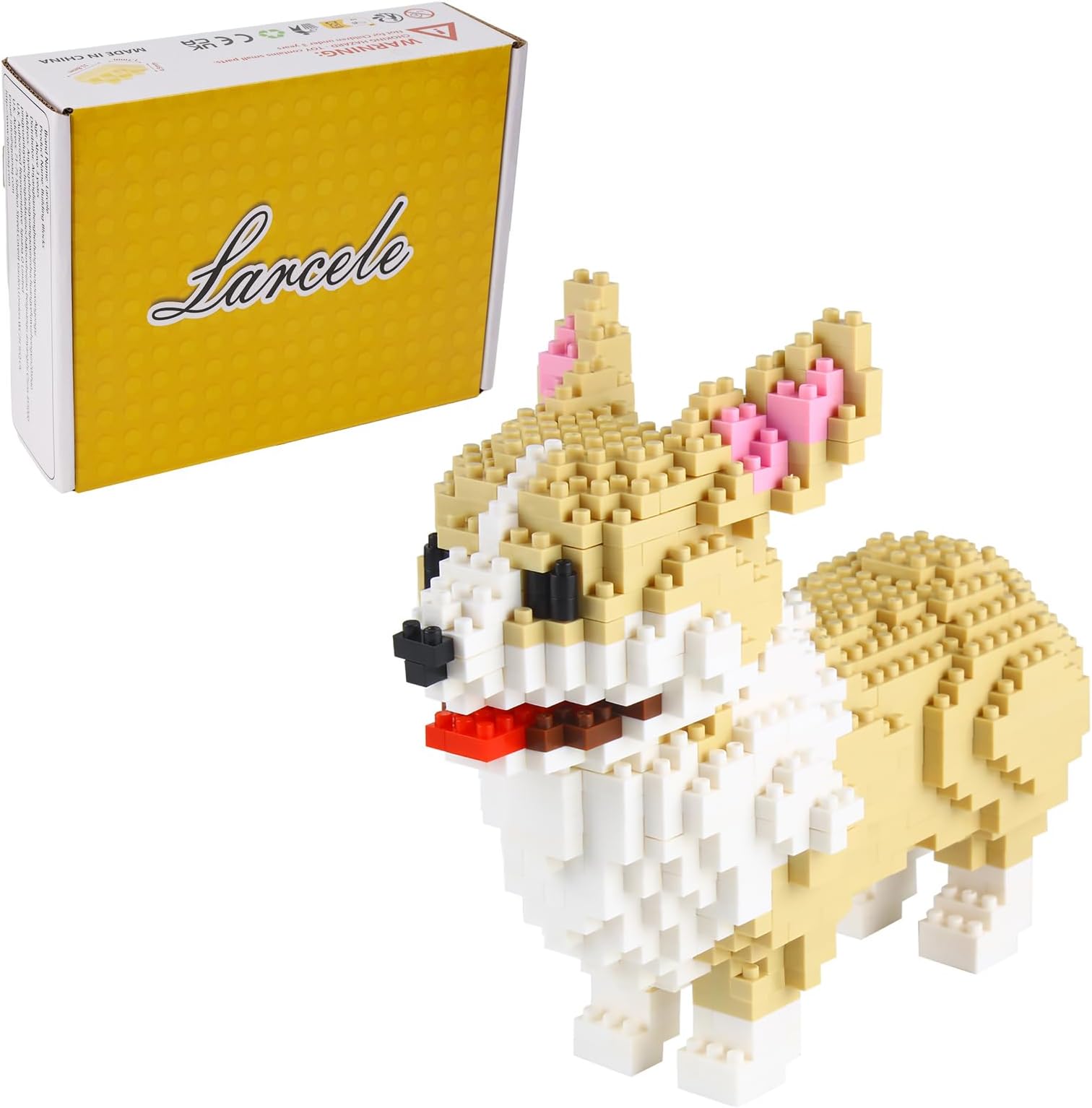 - Micro Dog Building Blocks Pet Mini Building Toy Bricks,950 Pieces KLJM-02 (Welsh Corgi)