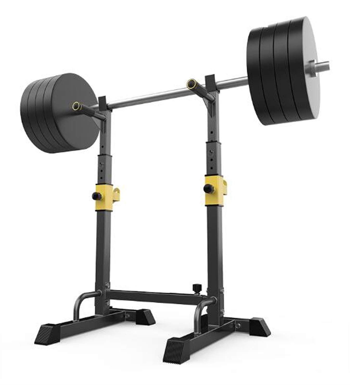 SaryEdge Squat Rack, Shelf Brackets Indoor Simple Parallel Bars Barbell Bench Press Rack Weightlifting Bed Home Fitness Equipment Multifunction,