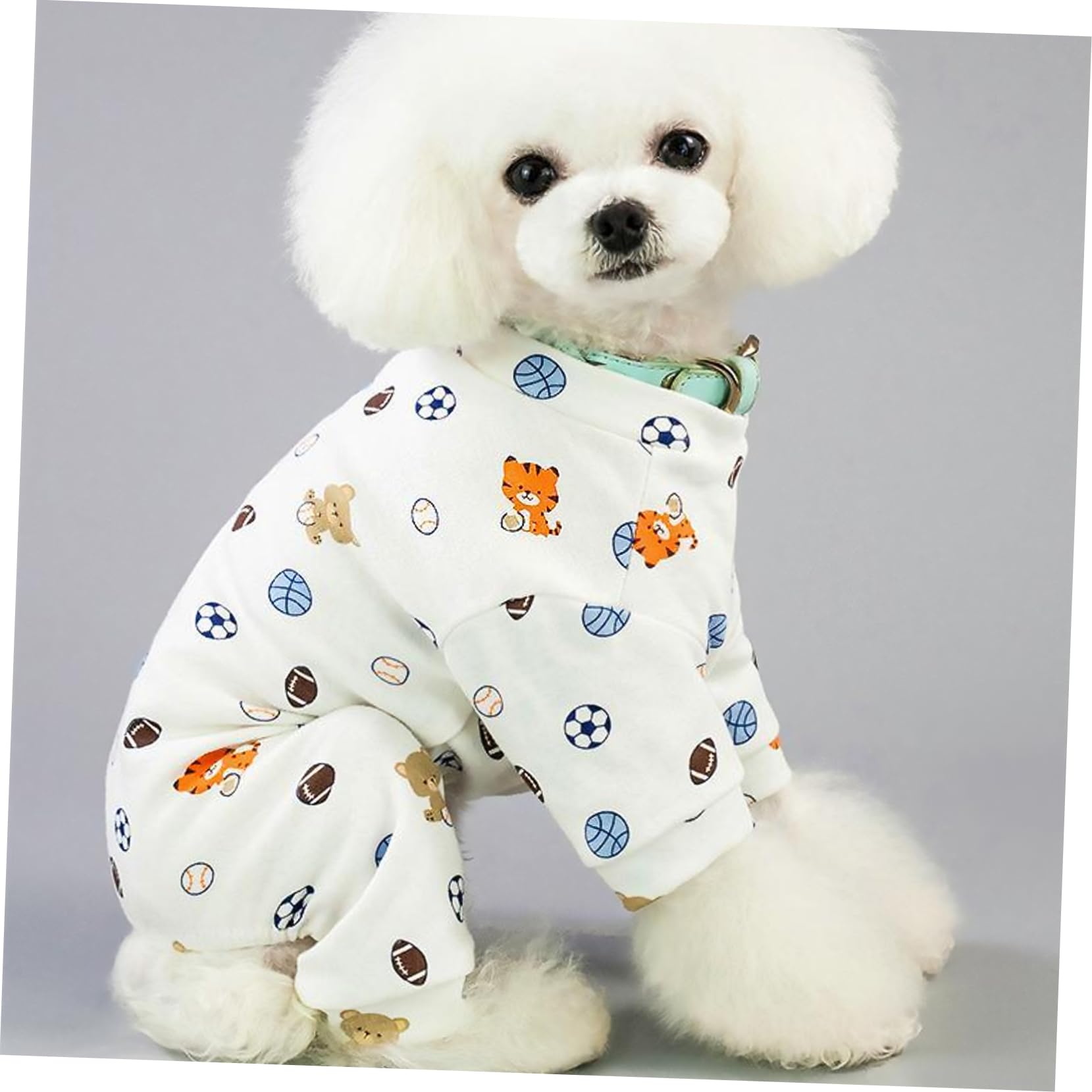POPETPOP 3pezzi Pigiama Per Cani Traspirante Con Design Cartone Animato Abbigliamento Per Animali Domestici Per Feste Natalizie e Foto Di Famiglia