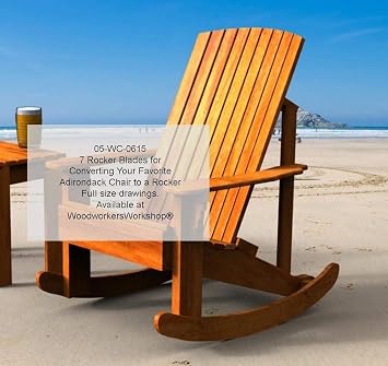 Woodworking Plan to Convert Your Favorite Adirondack Chair to a Rocking Chair Not A RTA Kit, Chair Plans Not Included