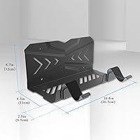 Vista 4 de Hidden Wall Mount for PS5 - Accessories PlayStation 5PS5 DigitalDisc Edition Console Floating Shelf, with 2 Detachable Controllers Holder Metal
