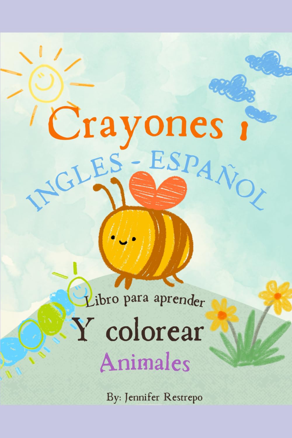 CRAYONES 1: ESPAÑOL - INGLES PARA COLOREAR (ANIMALES)