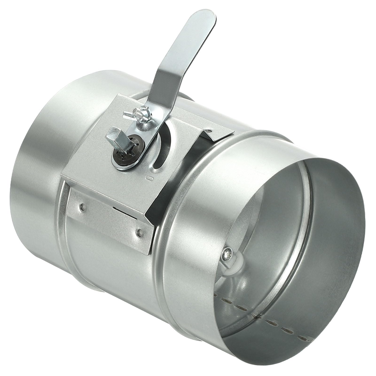 Conduit d'air en fer galvanisé de 12,4 cm pour clapet CVC manuel