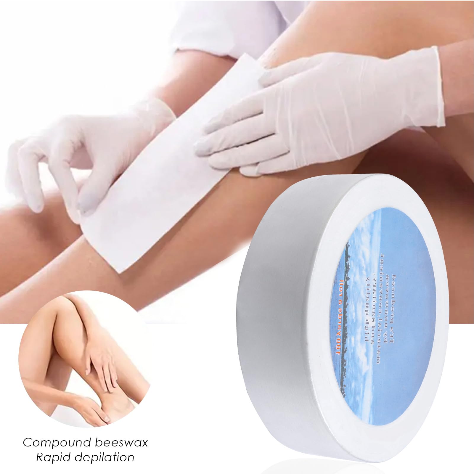 Ande di carta per depilazione con cera, strisce di cera depilatoria, fasce di cera non tessute per depilazione corpo viso, non tessuto Epilatore carta cerata