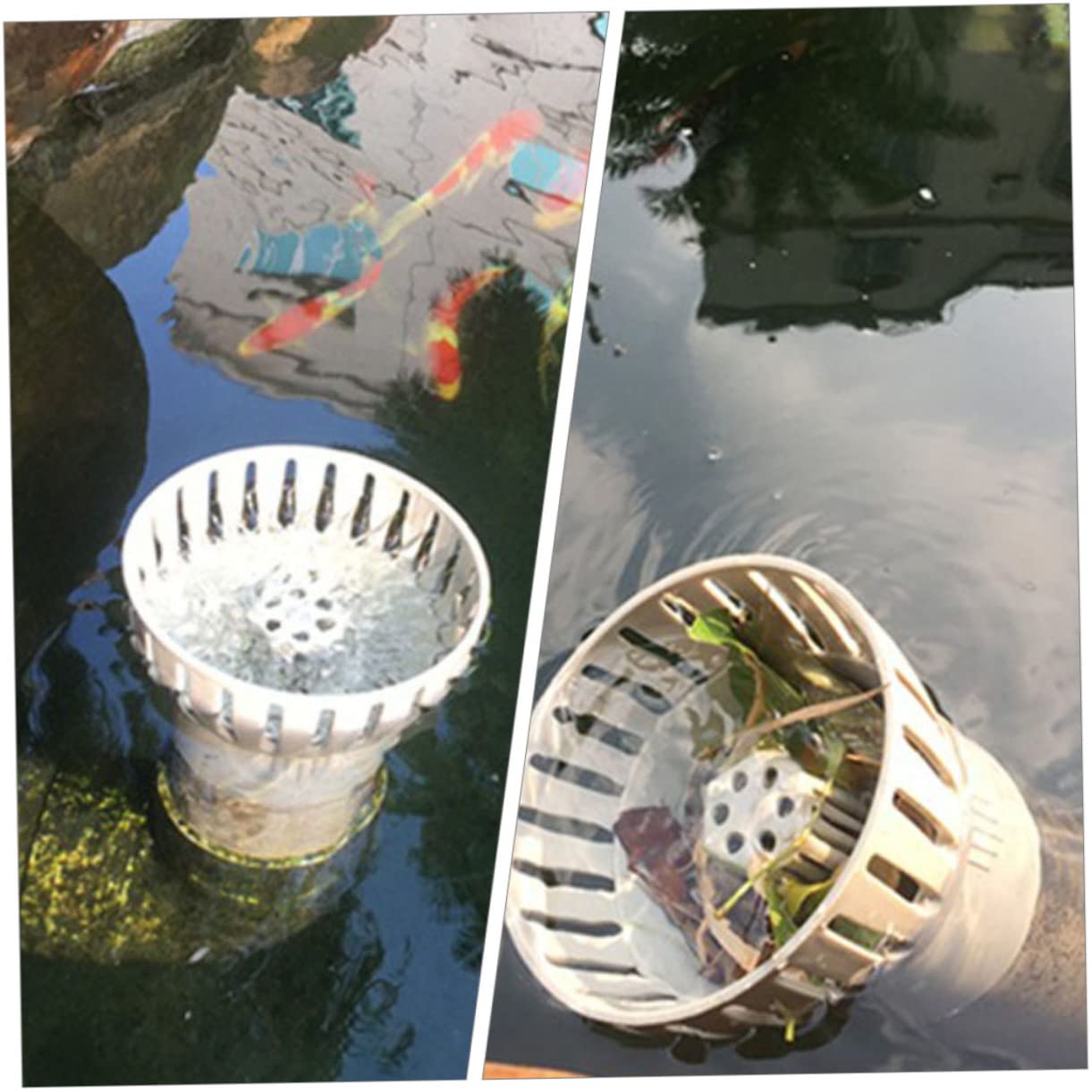 GANAZONO Drainage Outlet Leaf Collector Tool for Fish Ponds -Clogging Water Filter Accessory for Efficient Debris Removal and Viewing