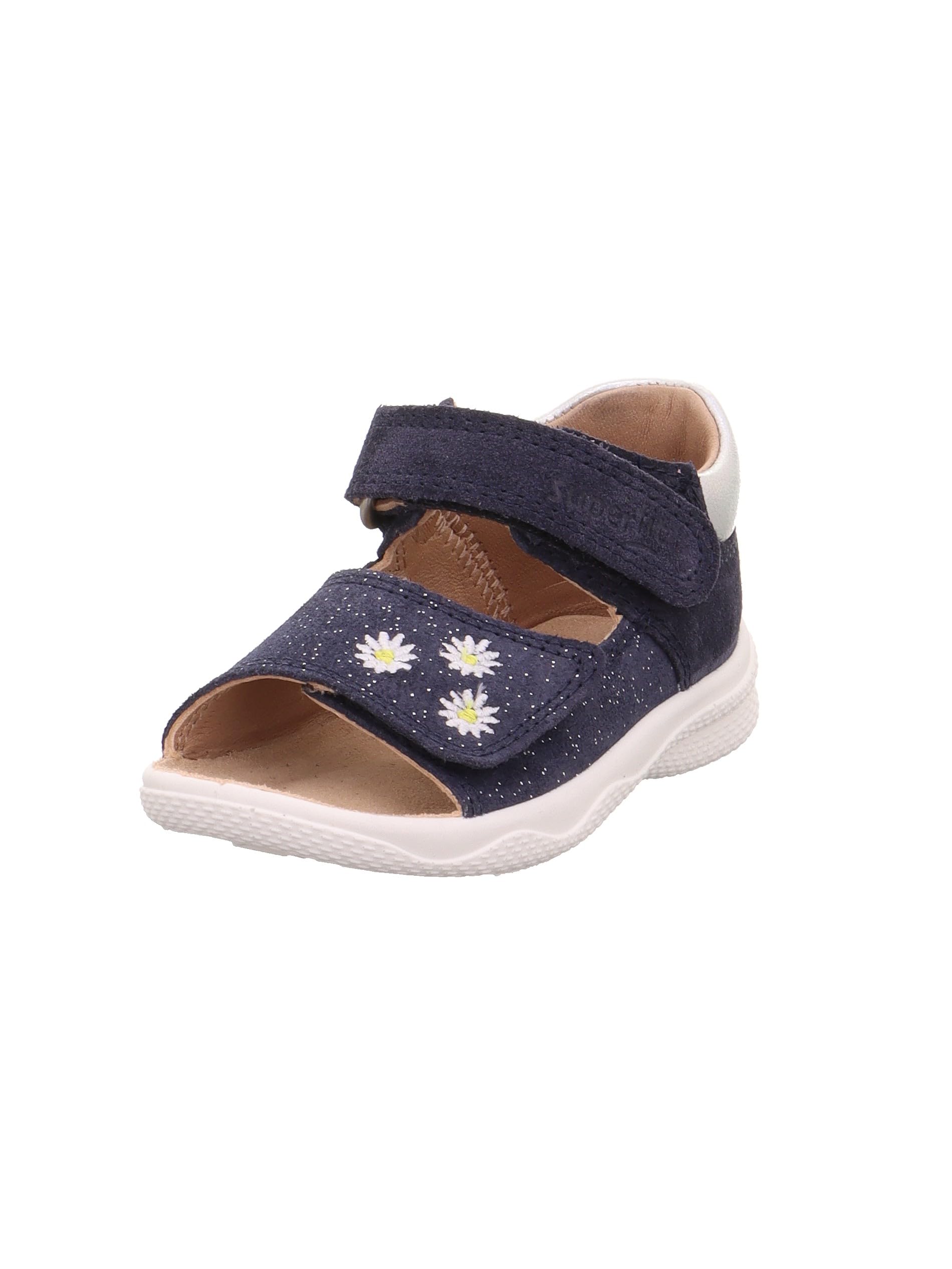 Superfit Girls' Polly Sandals, Blue Silver 8010, 4.5 UK