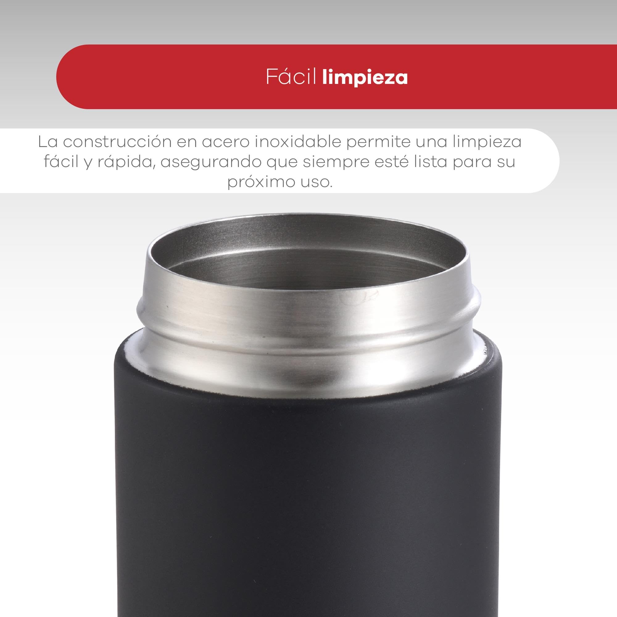 BERGNER GO LOVERS - Botella de Agua 570ML Acero Inoxidable - Tapa de Dos Vías - Óptimo para Bebidas con Hielo o Fruta - Mantiene Temperatura - Diseño Negro (Paquete de 2)