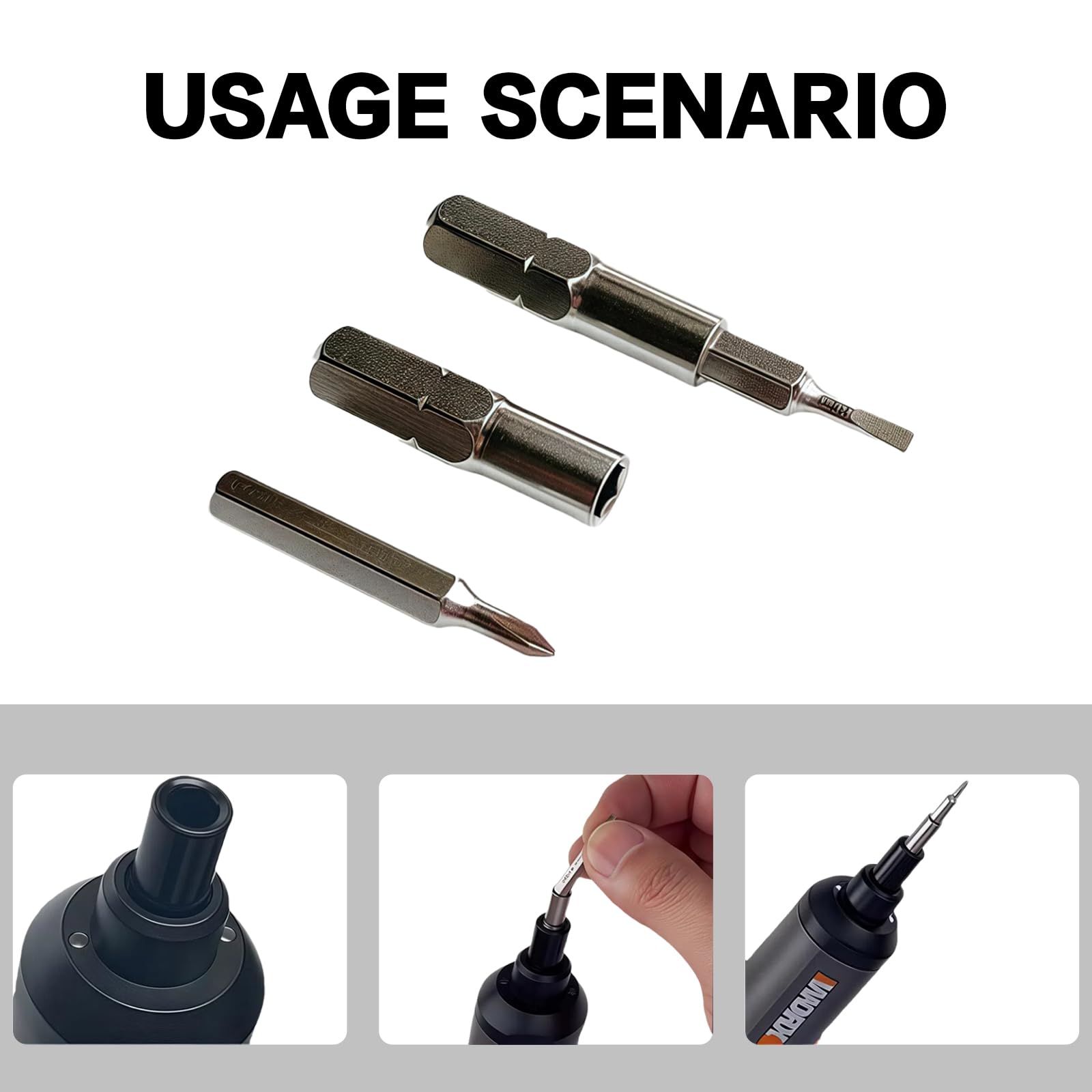 6x Adapter-Magnethülse 6,35 Mm Auf 4 Mm – Für 1/4" Schraubendreher & Micro-Bits, Aus Werkzeugstahl