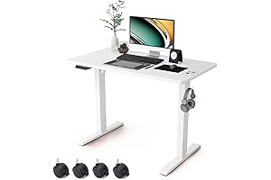 40x24 Inches Whole Piece Black Standing Desk