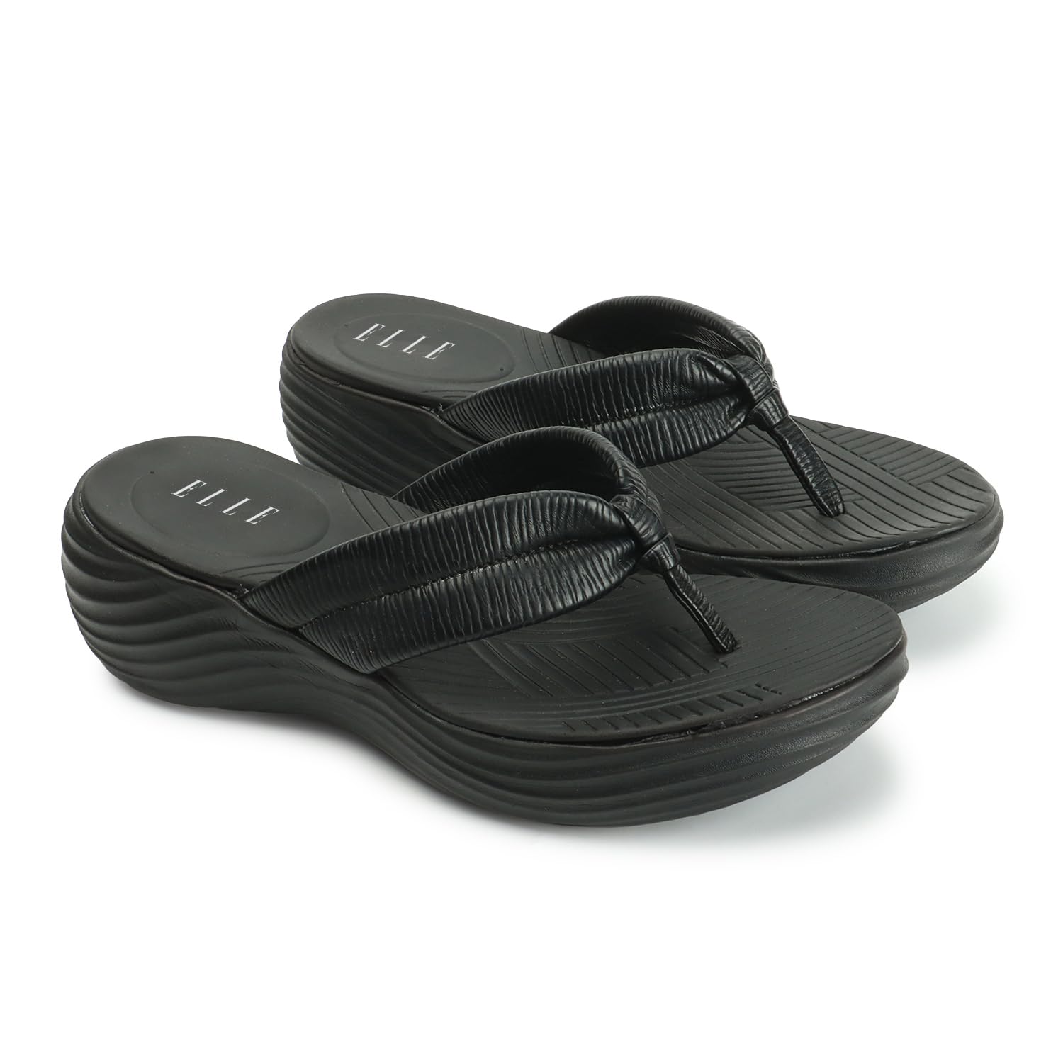 Elle Womens Comfortable and Stylish Sandal for Party Office UseI Daily Use,EL-ST-Wn-46 Black Wedge 3 Kids UK (B0CRDYNJZY) Amazon Price History, Amazon Price Tracker