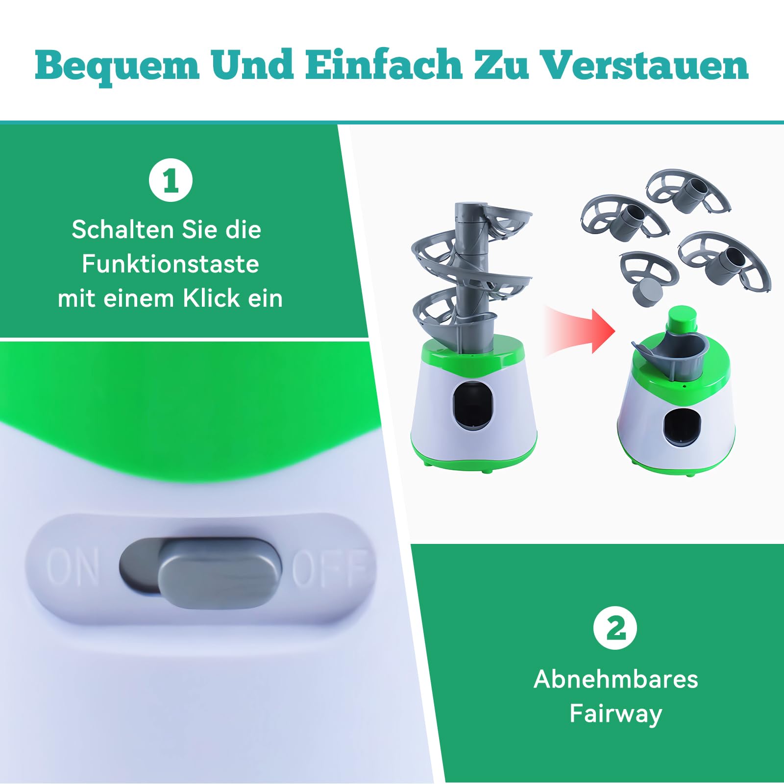 Baoblaze Tischtennis Ballmaschine, Tischtennis Roboter Automatic Launcher mit Abnehmbares Fairway, Tragbare Tischtennis Trainingsroboter, Tischtennis Trainer für für Ping-Pong-Liebhaber Anfänger