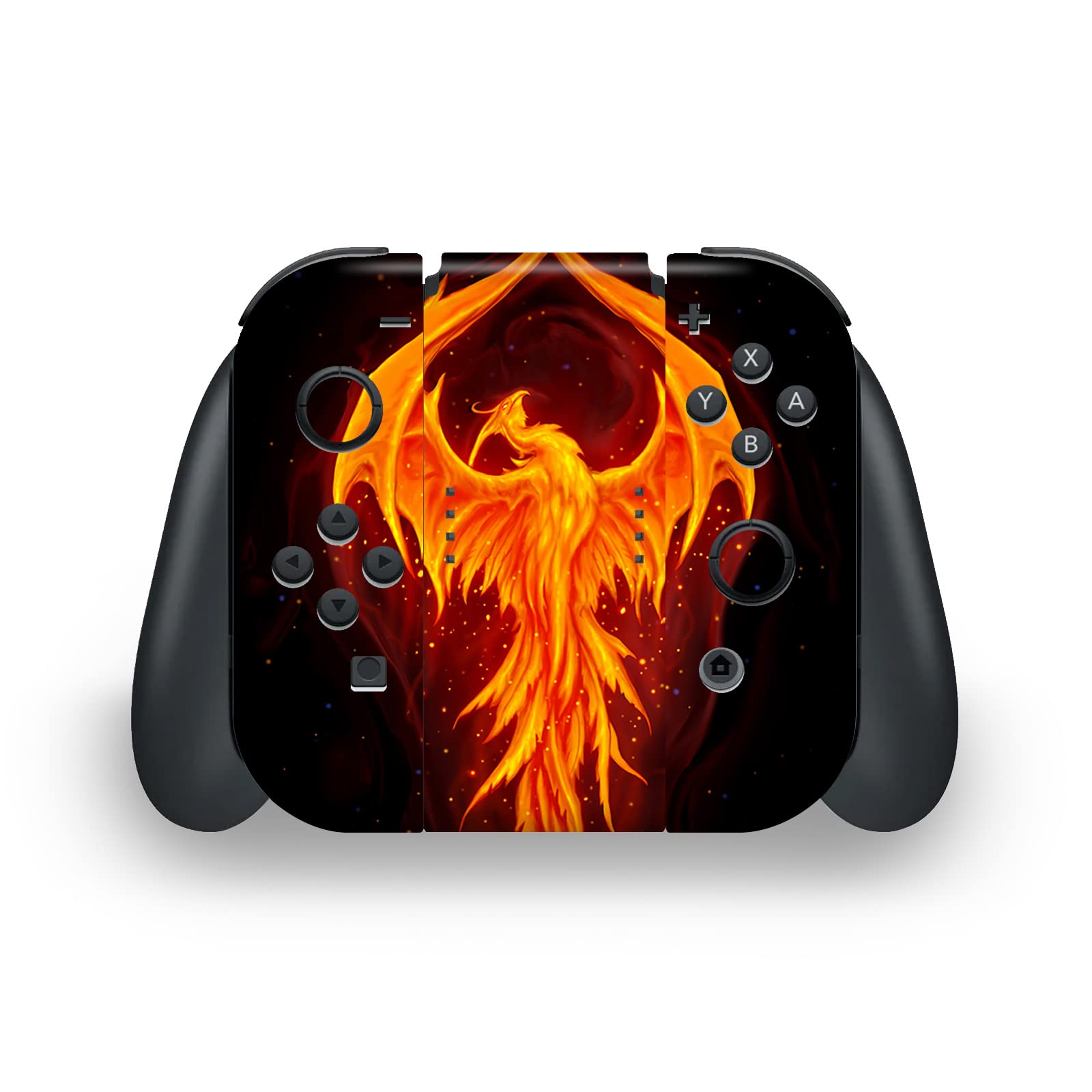 Head Case Designs sous Licence Officielle Christos Karapanos Dragon Phénix Mix Art Vinyle Autocollant De Jeu Peau Autocollant Couverture Compatible avec Nintendo Switch OLED Bundle