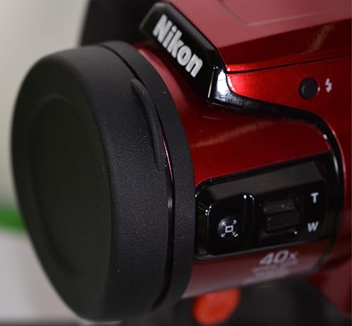 Miniatura 4 de A&R - Tapa de lente frontal compatible con cámara digital Nikon Coolpix B500 con paño de limpieza para lentes