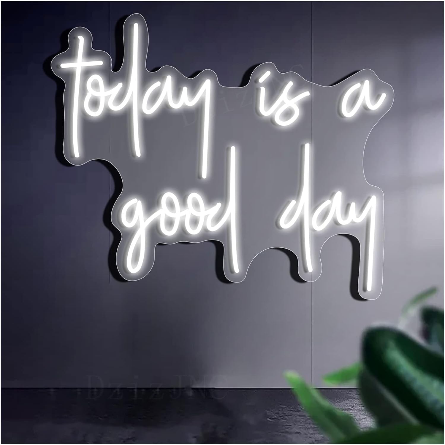 WaiDXn LED Neon Light Sign Today is a Good Day Neon Signs Lights Handmade Led Neon Sign for Bar Decor