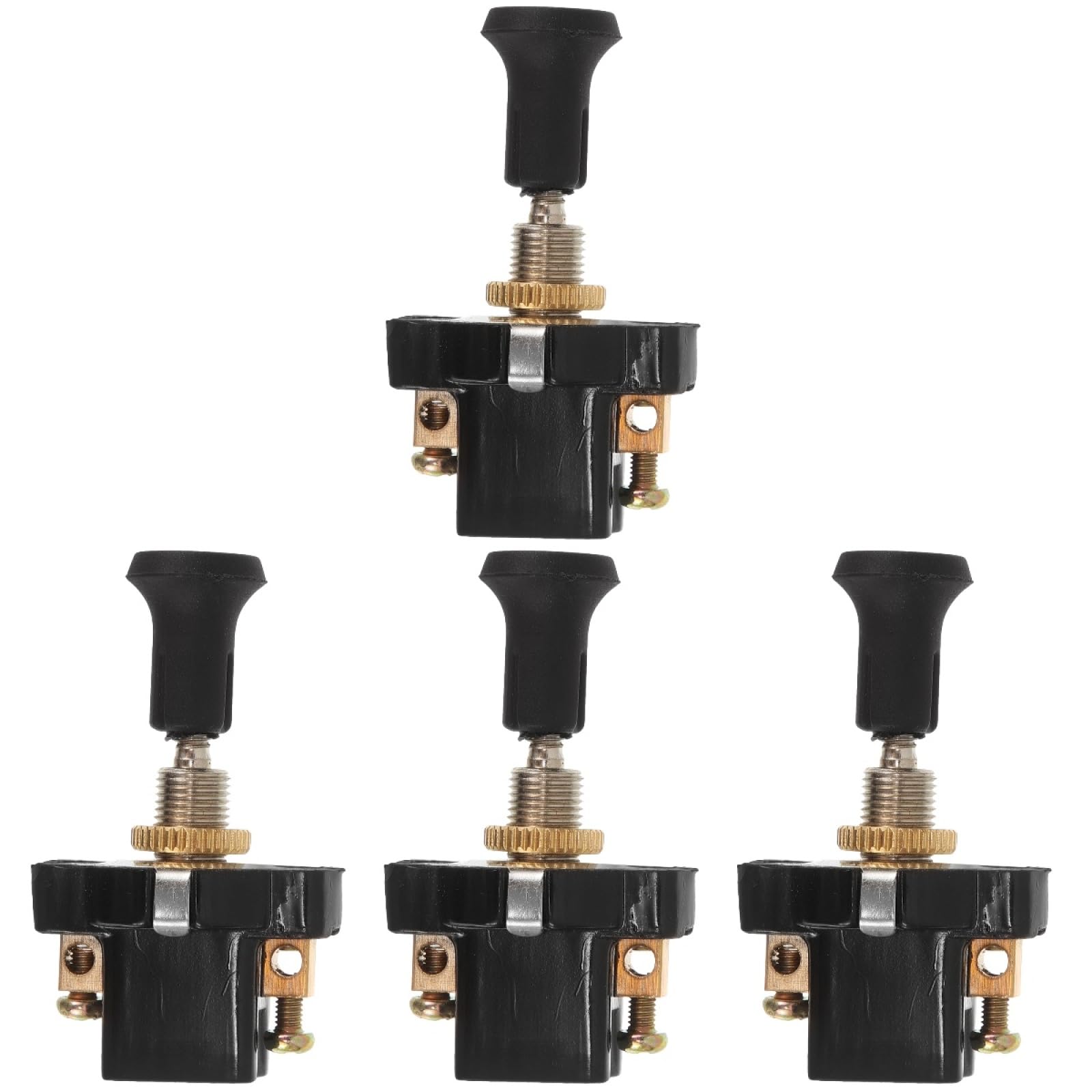 OUNONA Universal 12V 24V Scheinwerferschalter Zugschalter Für Auto Und Motorrad Mit Robustem Metall-Pvc-Abs Gehäuse Einfacher Einbau Und Vielseitige Anwendung