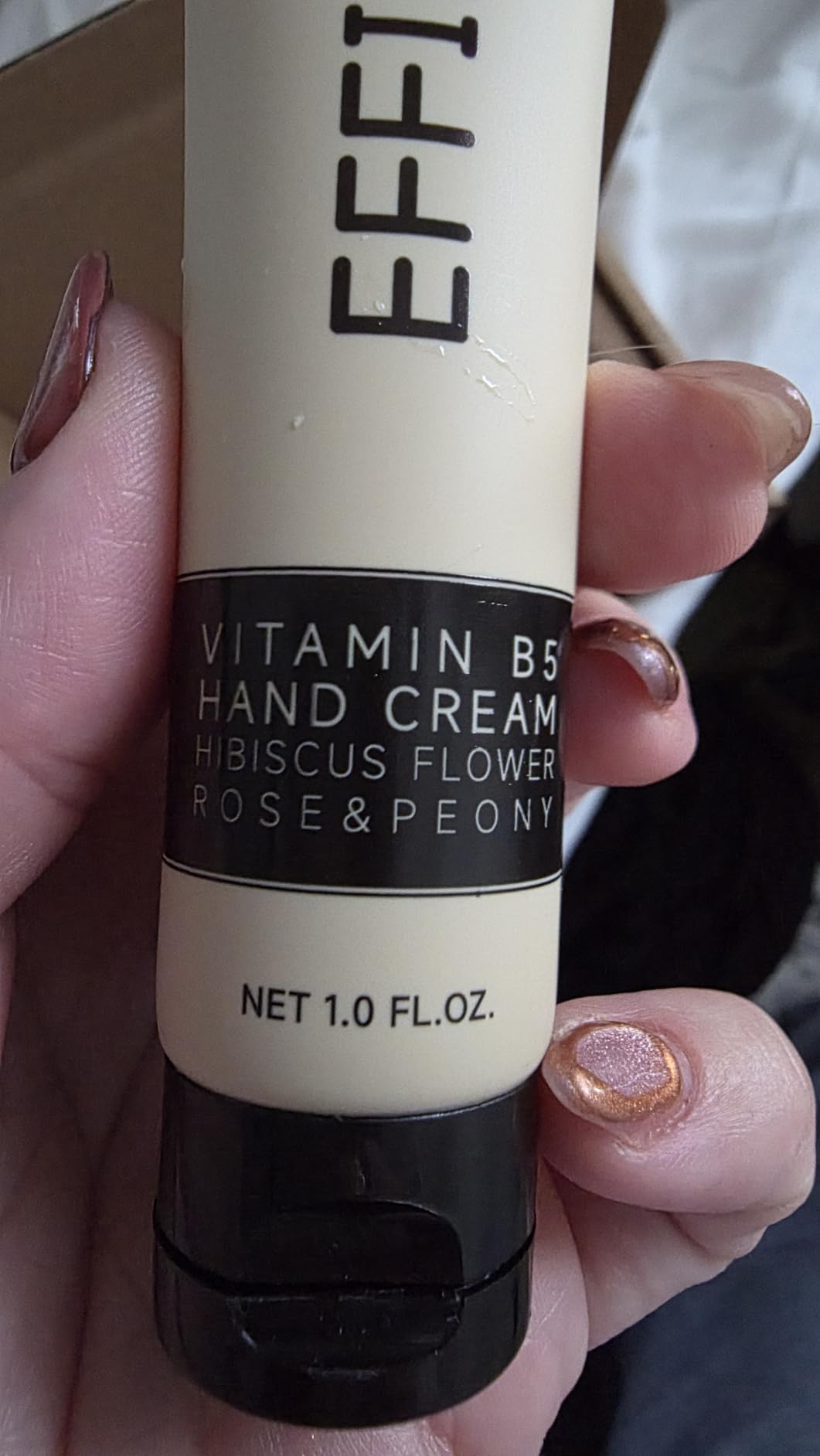EFFIEBETY Vitamin B5 Hand Cream 6 Pack, Fast-Absorbing & Non-Greasy for Deeply Hydrated, Soft Skin, Infused with Hibiscus Flower, Rose & Peony, Vegan & Cruelty-Free (1 fl oz)
