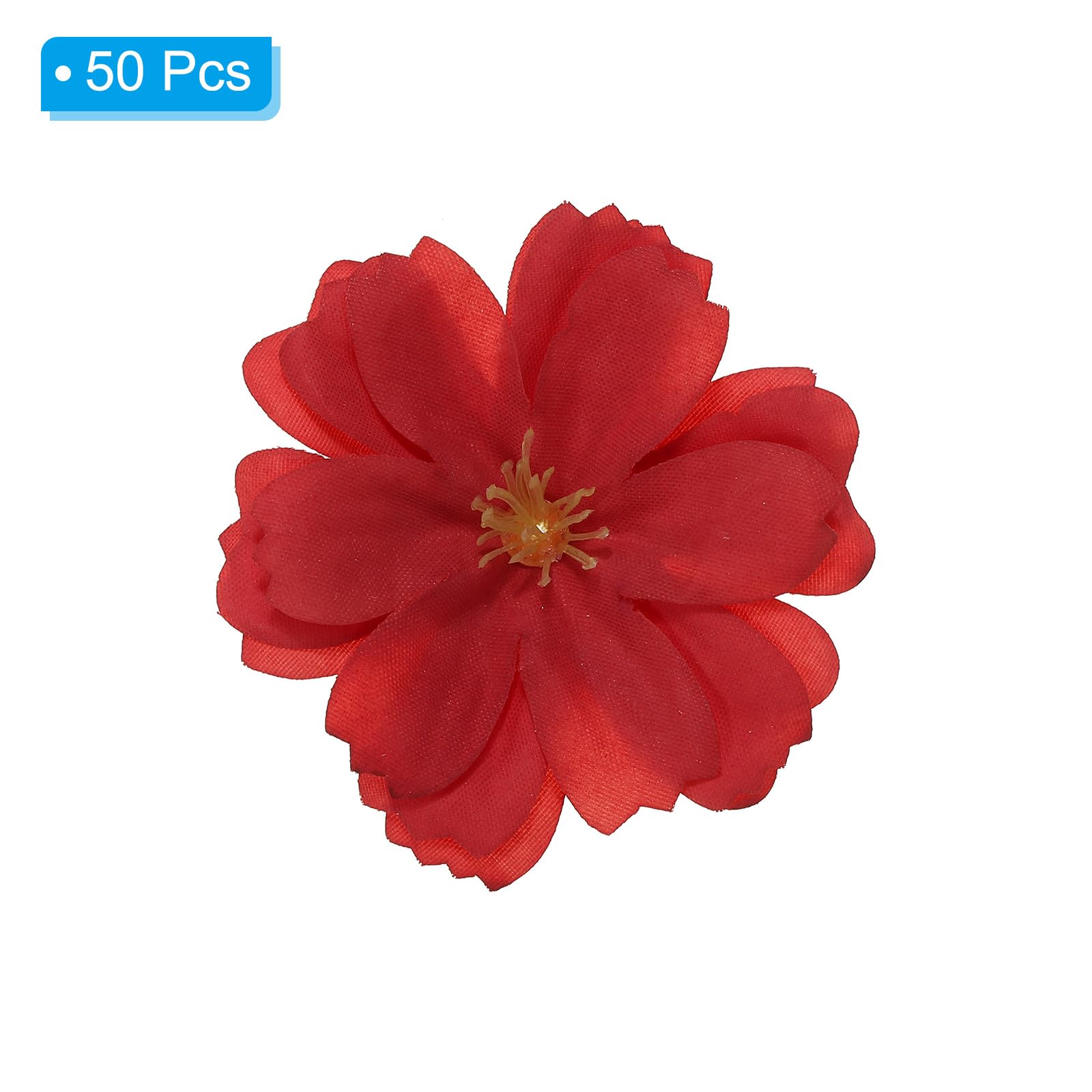 PATIKIL 1.77" Artificial Plum Blossom Flower Heads - Image 3
