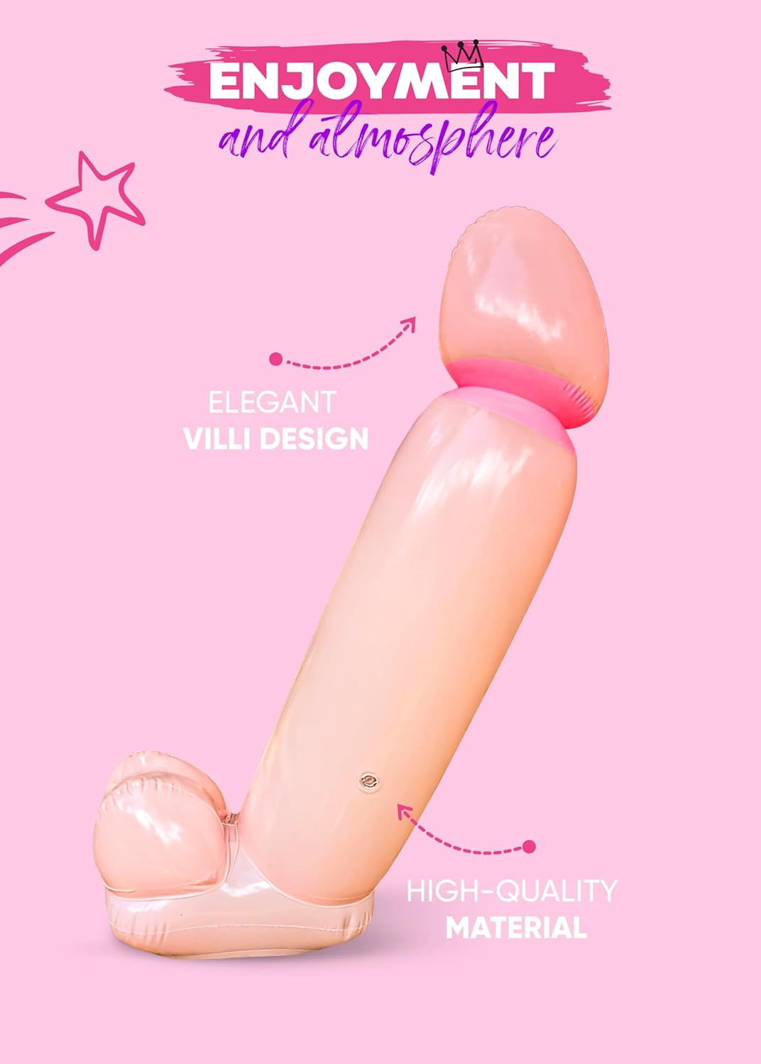 2pcs Bachelorette Party Balloons, Bridal Shower Decoration Kit, Inflatable Willy Balloon Bachelorette Party Kit, Inflatable Pennis Balloon, Bride Party Decorations