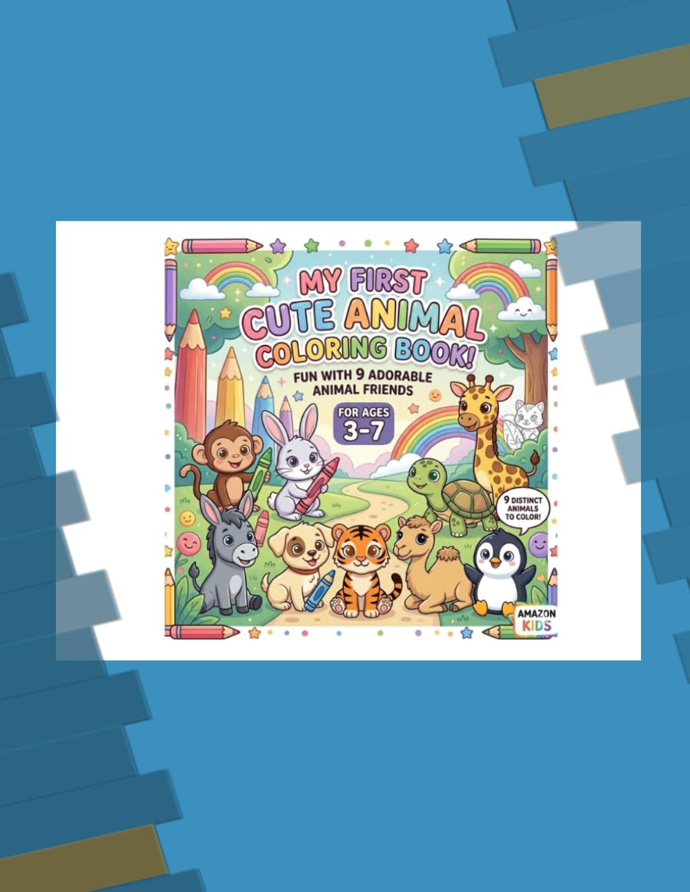 My First Cute Animal Coloring Book