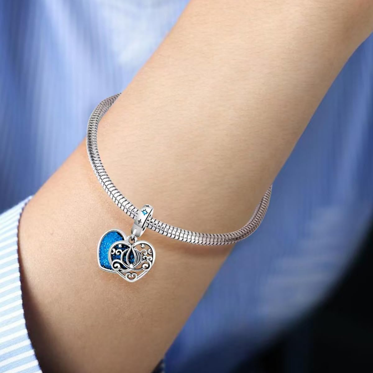 HappyStar 925 Sterling Silver Charms for Bracelets and Necklace Dangle Pendants Beads Charms Fits Charms Bracelets for Woman Jewelry Gifts (with one Spacer Bead Charms) - Image 3