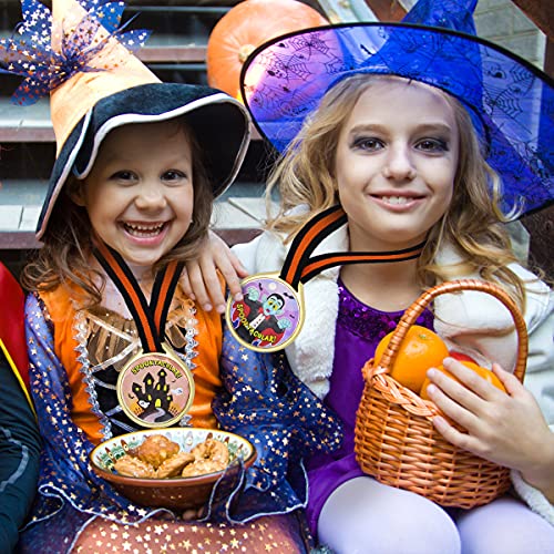 JOYIN 24 pièces Trophées Médaille Halloween et Rubans de Trophées pour Remise de Prix d'halloween Récompenses pour… - Image 5