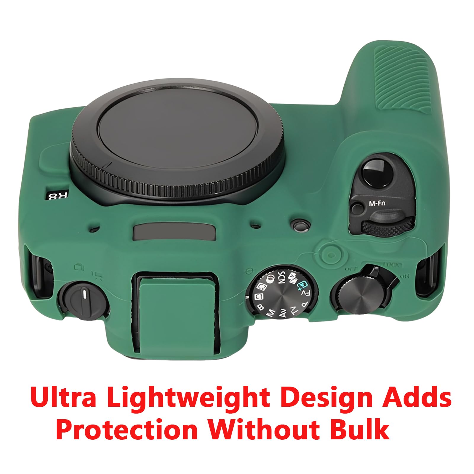 Funda protectora para cámara compatible con Canon EOS R8 EOSR8, bolsa de silicona de ajuste personalizado, almacenamiento compacto, Green, Funda protectora para cámara
