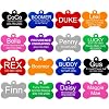 Providence Engraving Pet ID Tags in 8 Shapes, 8 Colors, and Two Sizes – Personalized Dog Tags and Cat Tags with 4 Lines…