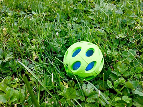 JW Bola Crackle Ball Para Cães, Verde, Medio