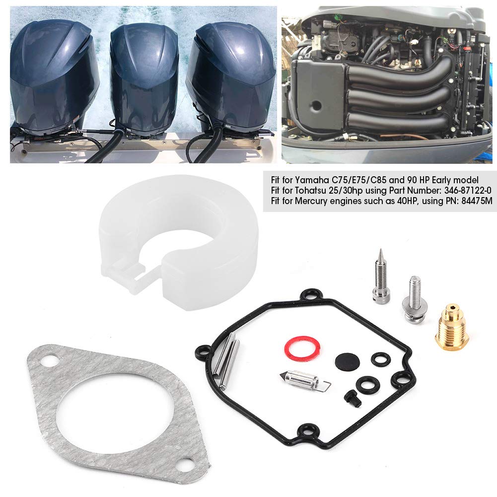 Zestaw Naprawczy Gaźnika, Zestaw Naprawczy Gaźnika 6H1-W0093-01-00 Zestaw Gaźnika Pasuje do Wczesnego Modelu C75 / E75 / C85 90HP