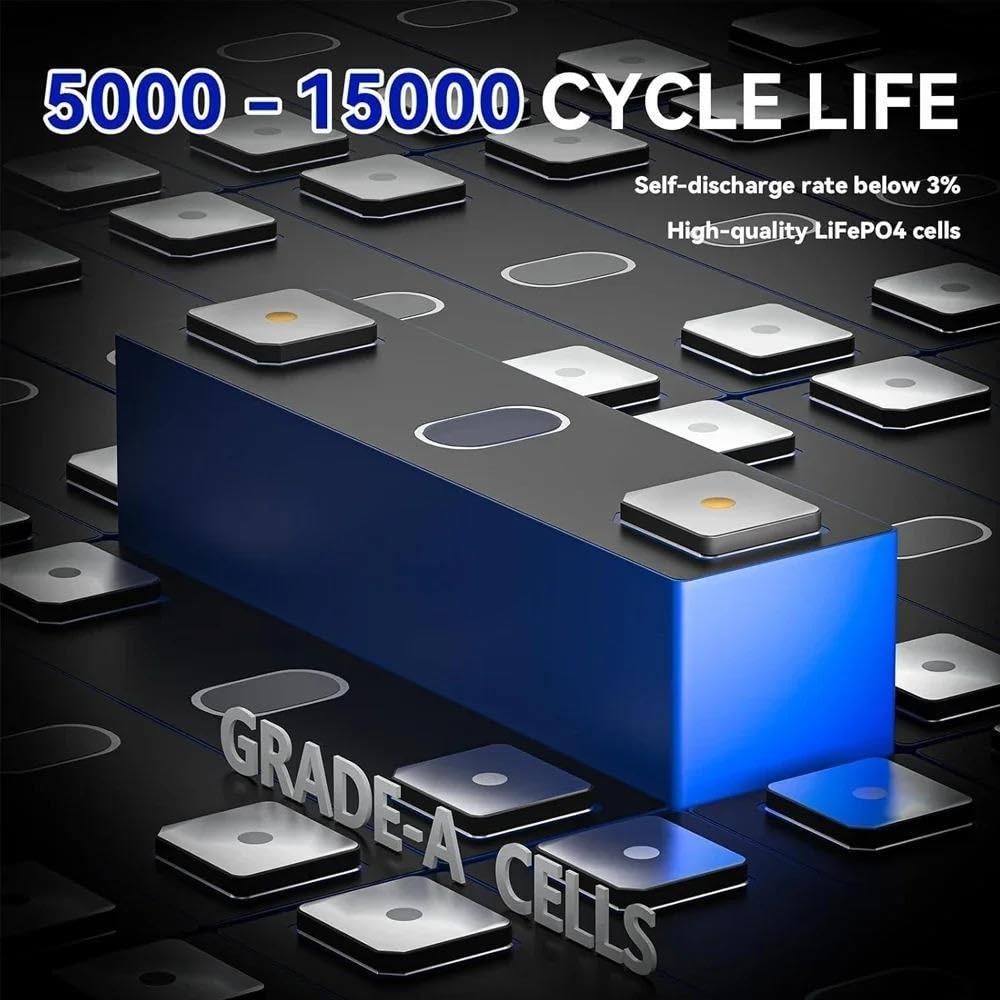 Batería LiFePO4 de Ciclo Profundo de 24 V y 200 Ah construida con BMS