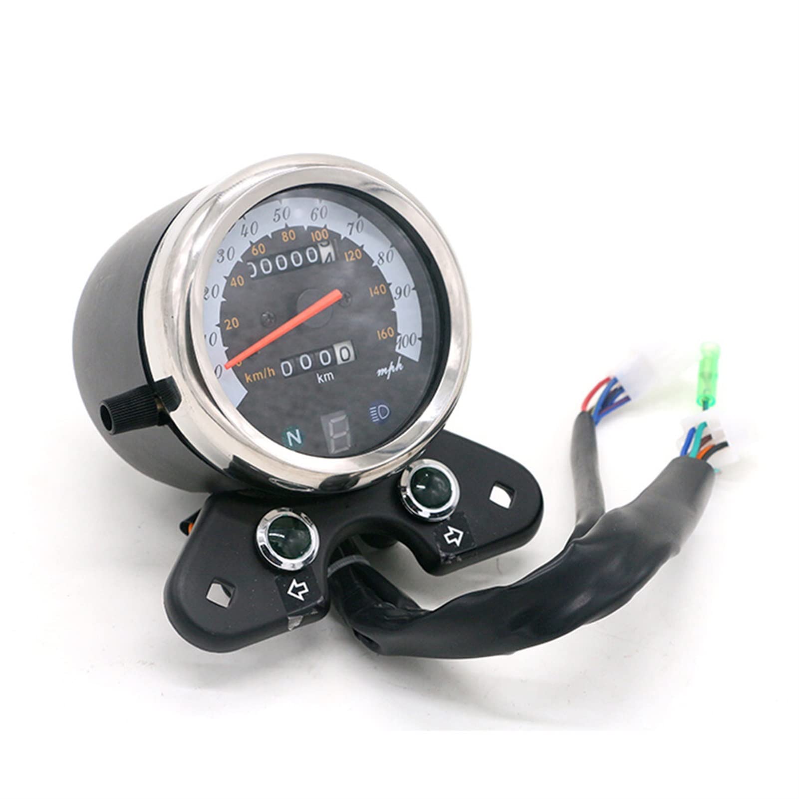 Contachilometri digitale universale for motociclette LCD LIGHT da 12 V, tachimetro, indicatore dell'olio personalizzato, for, Misuratore per motociclette