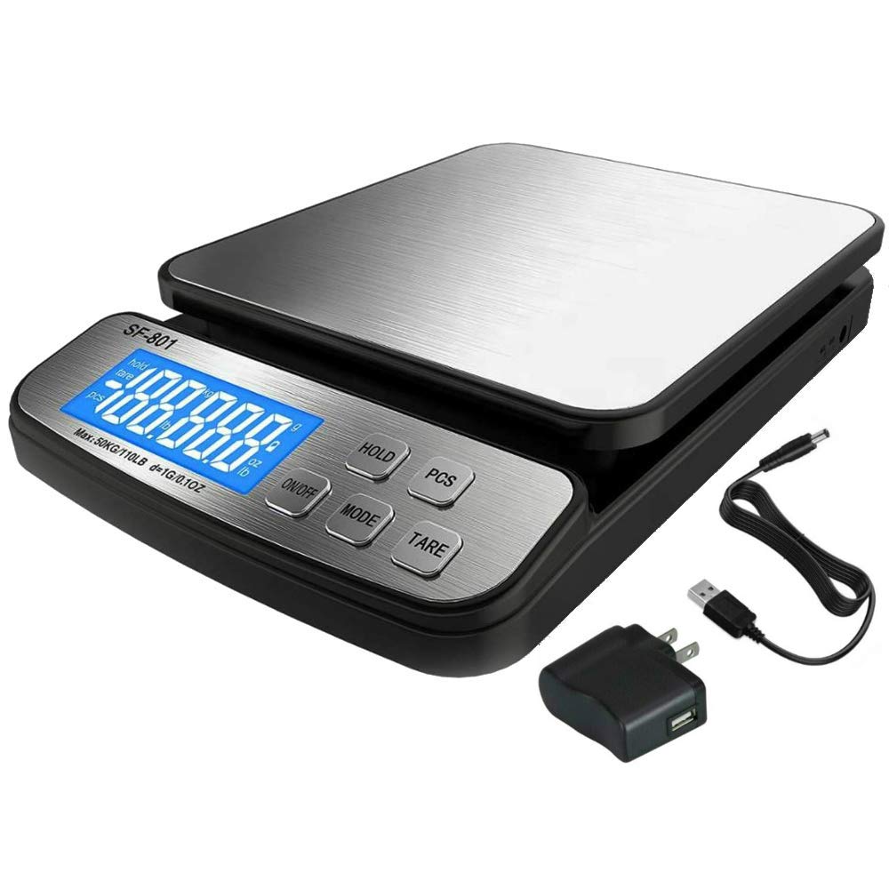 Buy 110 LB x 0.1oz (1g) Precision Digital Scale Postal Shipping Scale