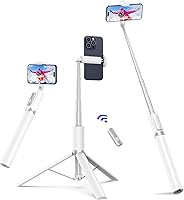 Vista 9 de ATUMTEK Trípode selfie stick de 62 pulgadas, trípode extensible de aluminio con control remoto Bluetooth recargable, compatible con teléfonos