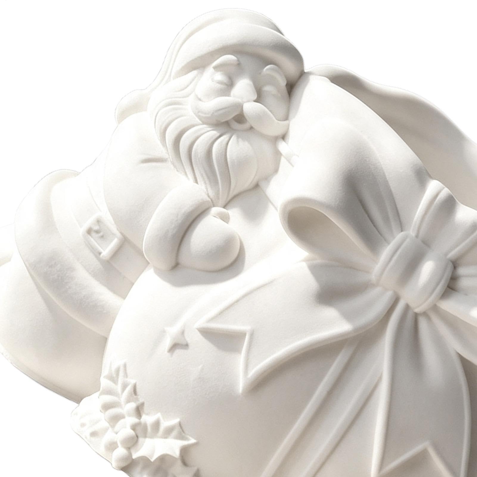 Świąteczny świecznik forma 3D Boże Narodzenie Święty Mikołaj torba na