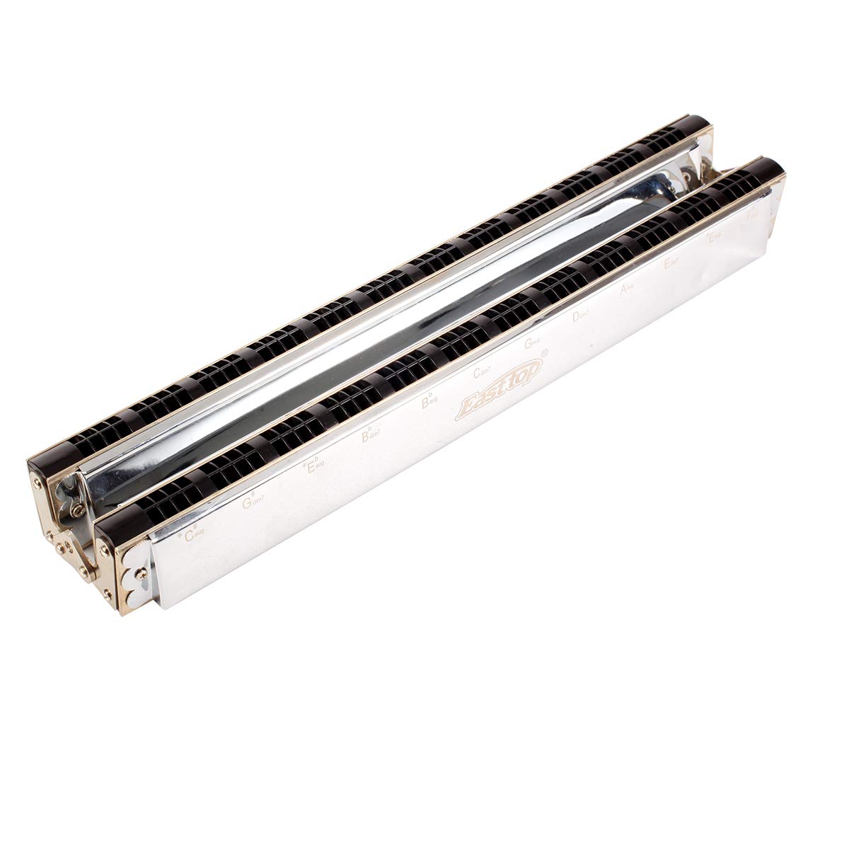 Clé d'harmonica d'accord de groupe East Top 48 de C avec étui, harmonica de mise à niveau pour adultes, musiciens professionnels et étudiants