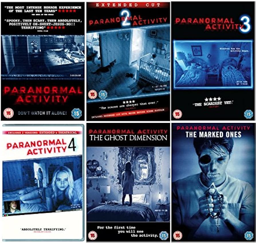 Paranormal Activity Quadrilogy Complete DVD Collection 1-4 +