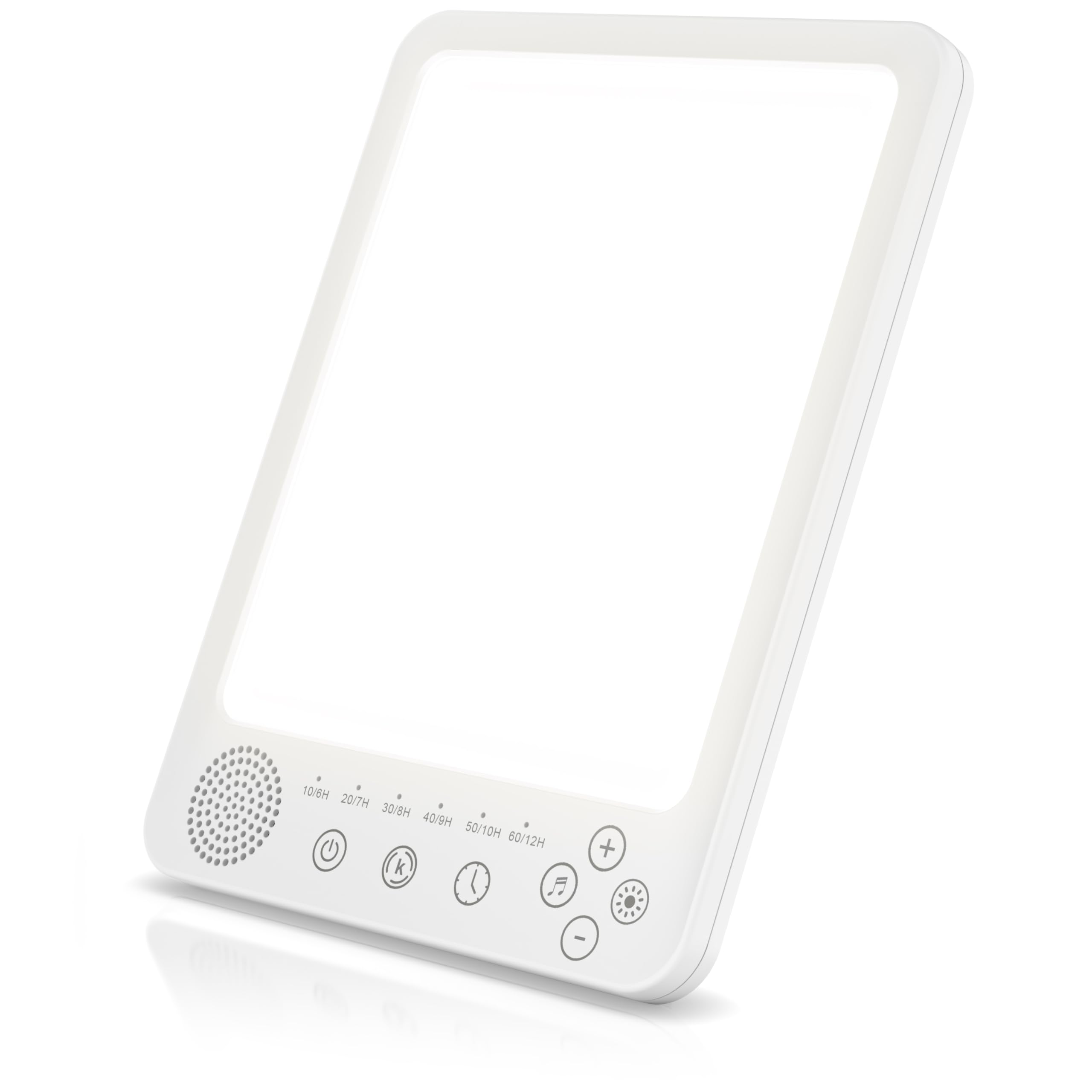 CSL - Tageslichtlampe dimmbar mit WakeUp Funktion – Simulation von Tageslicht - LED Lichttherapie – Tageslichtleuchte - flimmer- und UV-freie LED-Technologie – 3 Lichttemperaturen – Timer