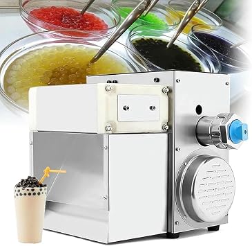 Fully Automatic Tapioca Pearls Cooker, 400W Commercial Pot, Taro Ball Cassava Ball Maker Machine, Popping Pearl Machine for Bubble Tea & Milk Tea5mm