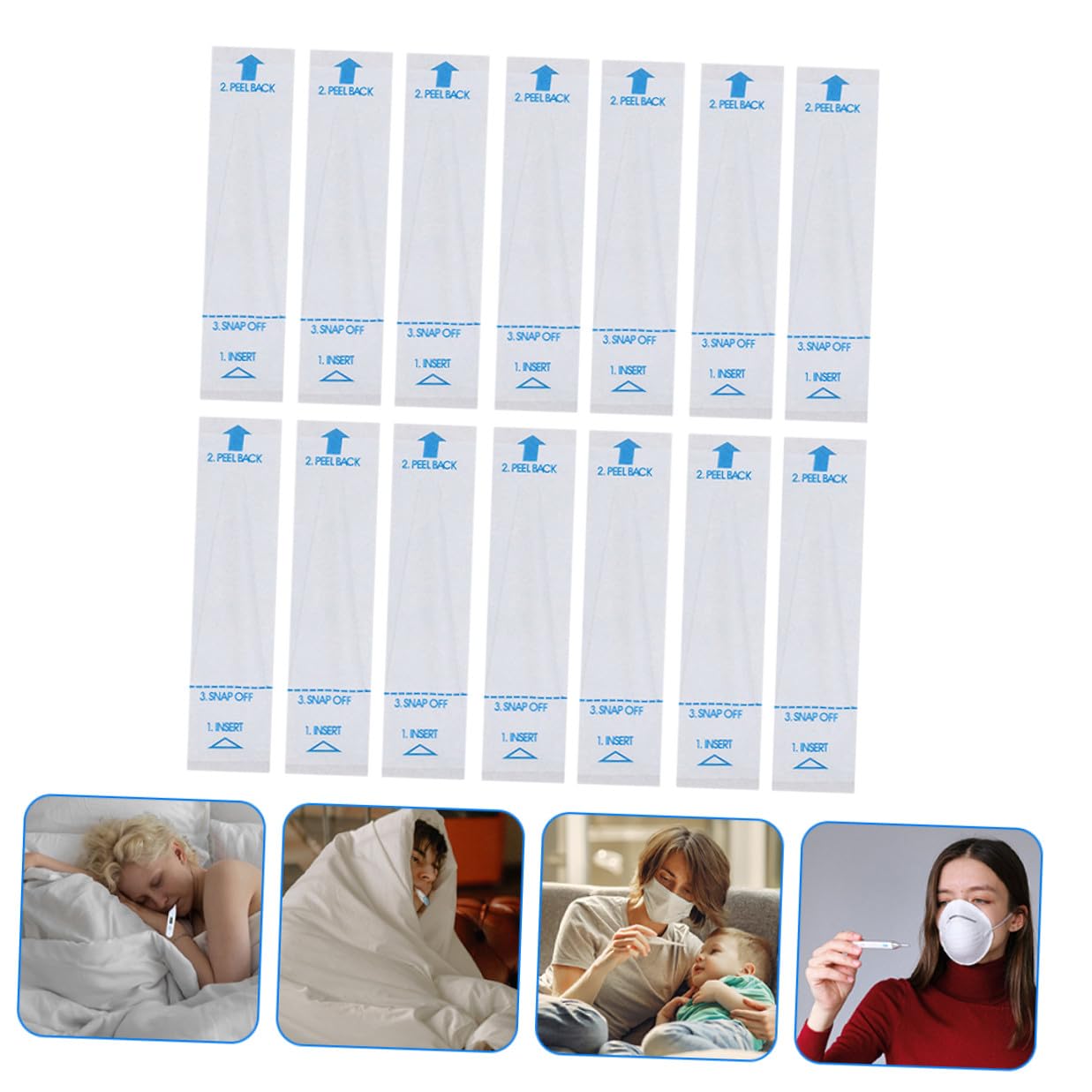 200pcs Disposable Protective Sleeves Thin Film Universal and Rectal Covers Hygienic One-time Use for Home and Personal Use