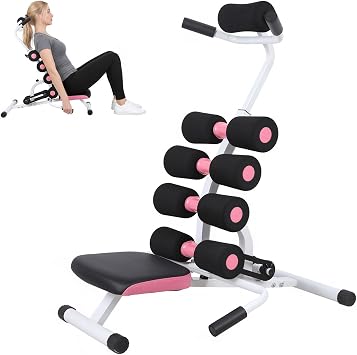 Foldable Inversion Table, Portable Back Stretching Equipment with Adjustable Lumbar Support, Mini Inversion Stool Ergonomic Lumbar Decompression Table for Adults 350lbs Capacity