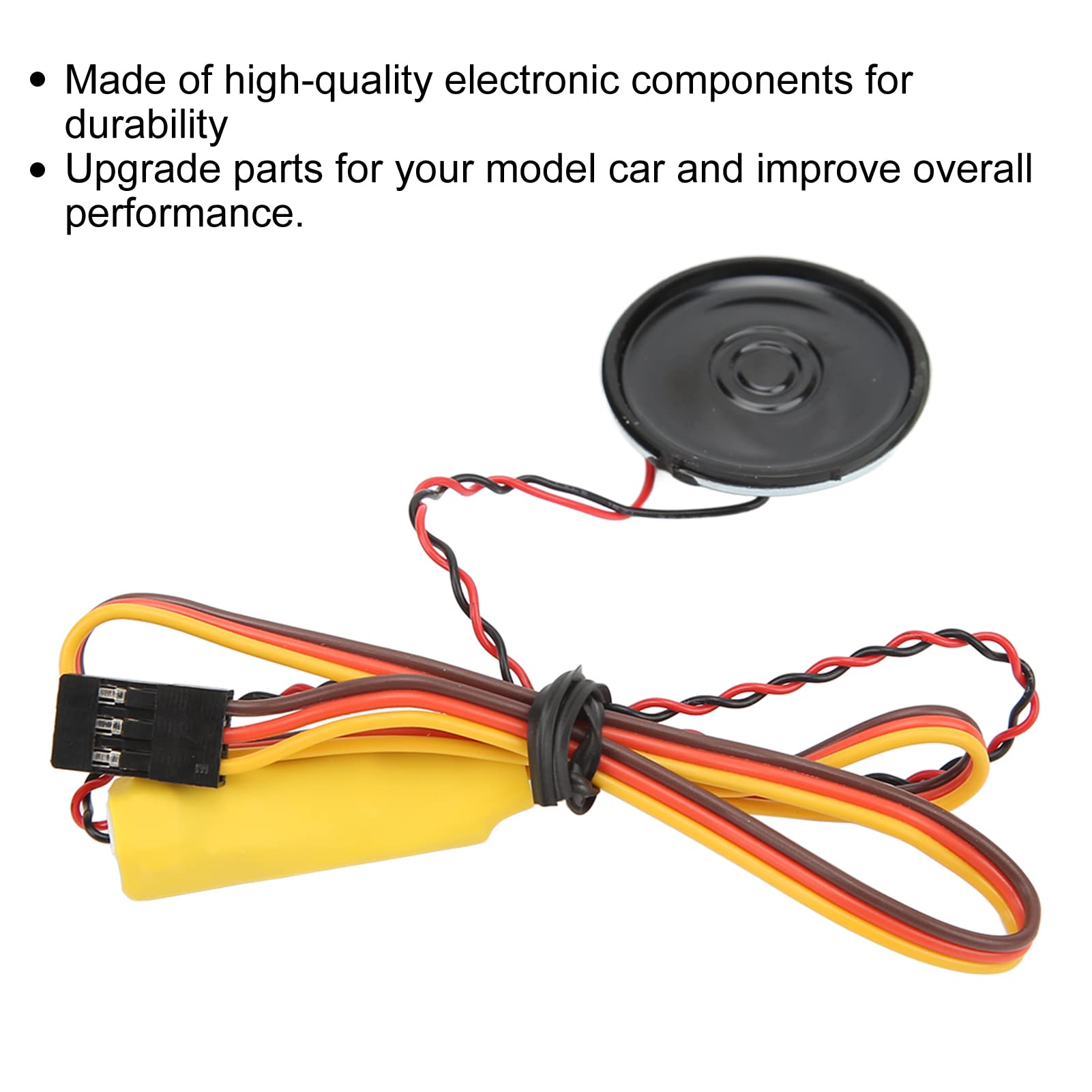 90dB Remote Control Car Horn, Mini Siren Horn, Manual/Remote Control iversal for 1/8 1/10 Remote Control Vehicles