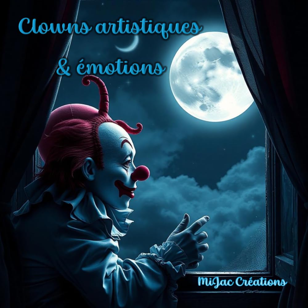 Clowns artistiques & émotions: Livre de coloriage en Greyscale