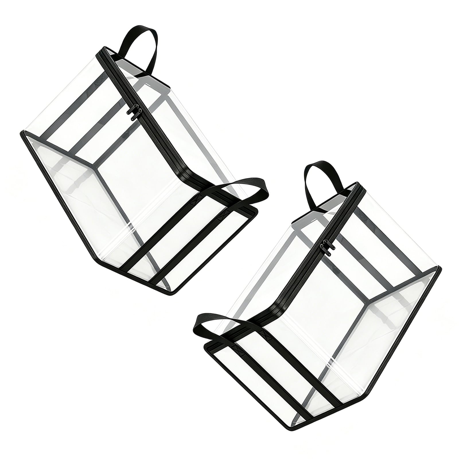 Tsophreniq 2Pcs Sturdy Oversized Pvc Storage Bin Bedroom Storage Organizers Clothing Container For Seasonal Clothing And Household Items Pvc Organizer
