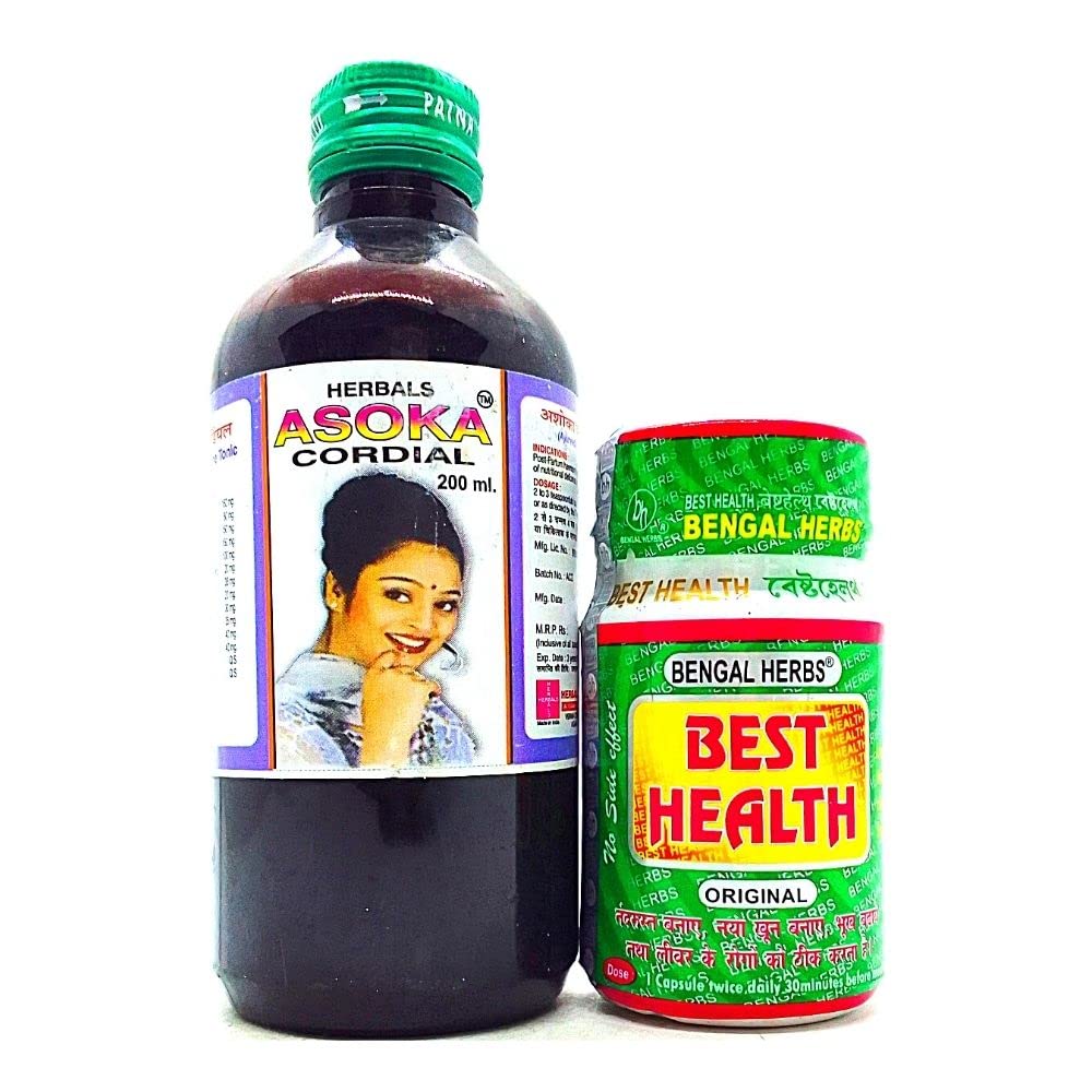 Buy online Ayurvedic Asoka cordial Liquid (200 ml.) and Best Health Capsule combo pack (B0B5THLD4V) Amazon Price History, Amazon Price Tracker