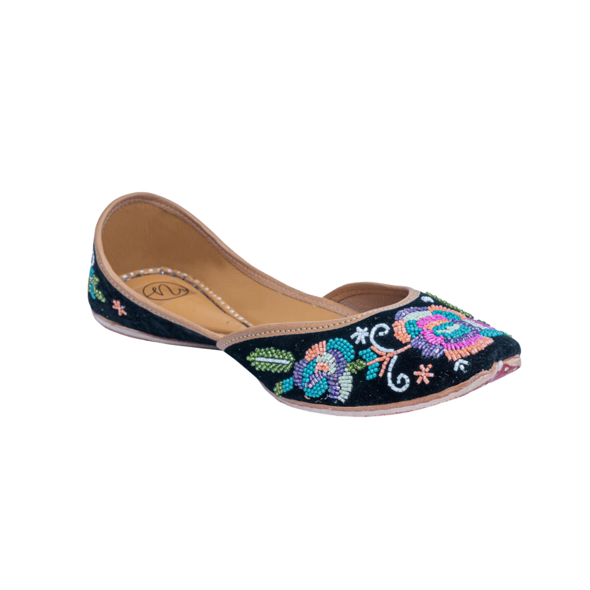 Women Black Embellished Ballerinas Flats |-image-35