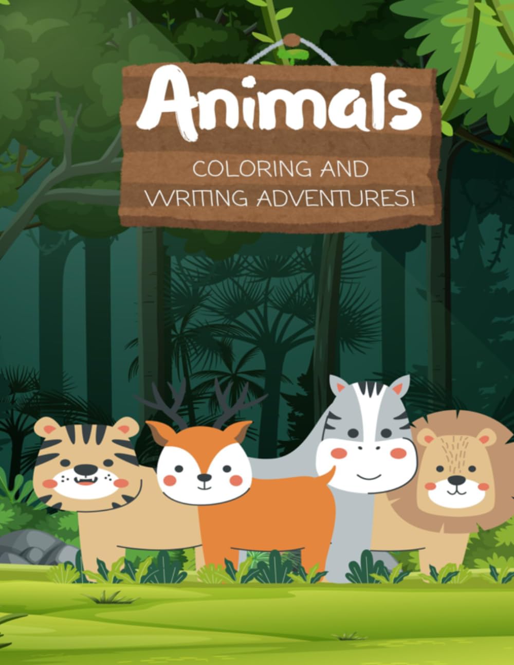 Animals Coloring and Writing Adventures