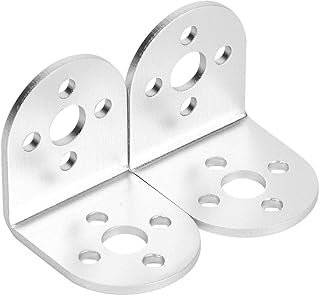 Fafeicy 2pcs White Painted , Robot Parts & Accessories Robot Accessories Aluminum L Shape Bracket for Pitsco Tetrix Robotics Replacement Parts 1.06x1.26x1.26in