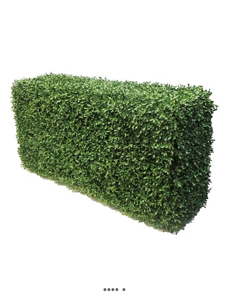 Siepe di bosso fittizio foglio di plastica protettivo UV 100 x 3 x 50 cm Verde-BEST - dimhaut: H 50 cm - colore: Verde